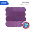 3" 75mm Purple Self-Adhesive Flocking Sandpaper for Car Paint Polishing
