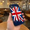 Чехол-бампер Union Jack Британский UK Черный Мягкий Чехол для Телефона Для iPhone 17,16,15,14,13,12,11,Pro,Max,Plus