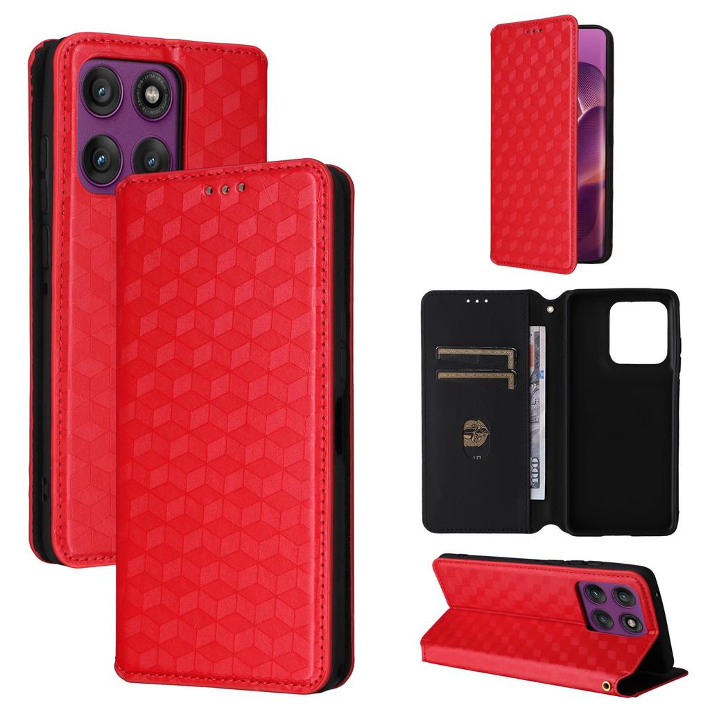 Flip Cover for Motorola Edge 60 Pro PU Leather Full-Body Protection With [RFID Blocking] Shockproof Durable Retro Phone Case