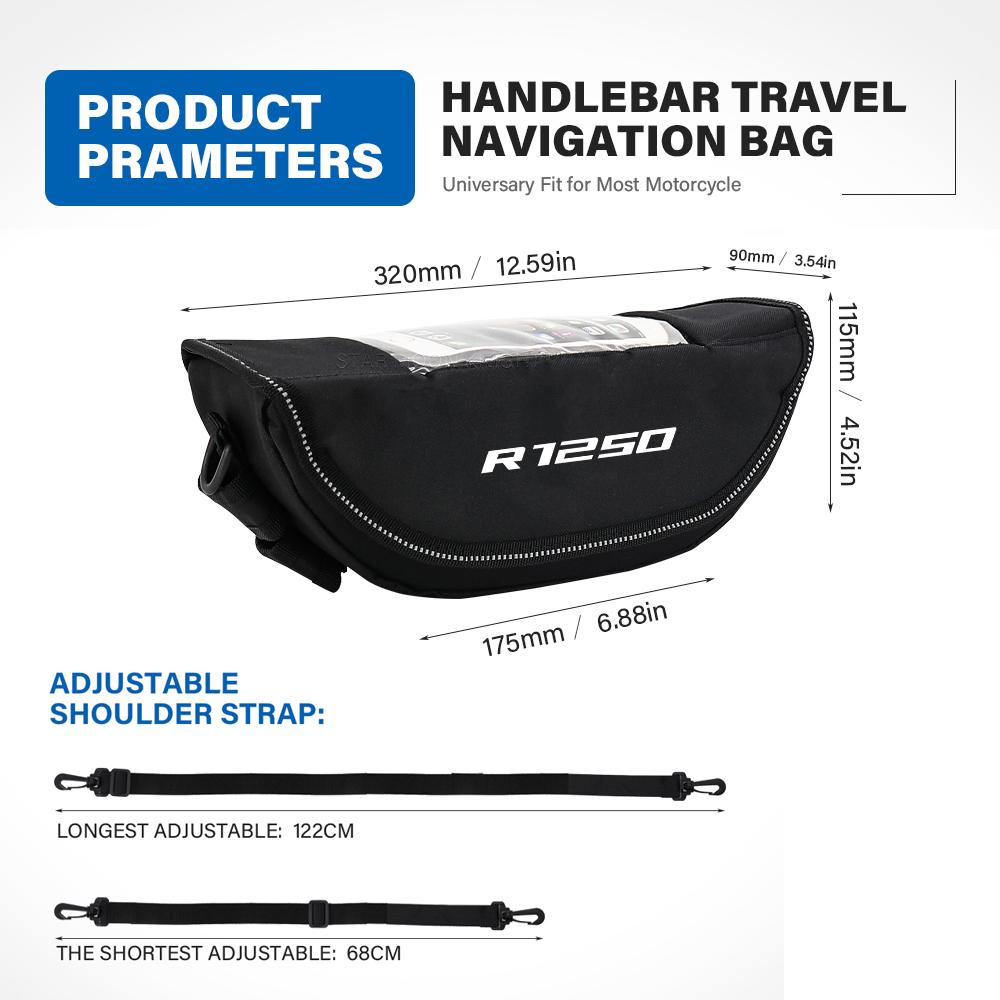 Handlebar Bag For BMW F650GS F700GS F750GS F800R F800GS F850GS GS850 Adv F900R F900XR S1000R S 1000 XR R 1250 1200 GS