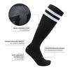 K Collection Childrens/Kids Striped Knee-High Sports Socks (Pack of 3)