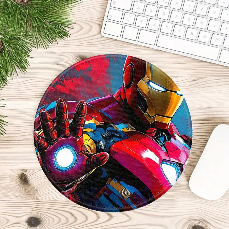 Marvel Железный Человек 1 шт. Коврик для мыши офисный Коврик для клавиатуры и мыши Настольные аксессуары Коврик для игровой консоли Коврик для компьютера и ноутбука оверлок