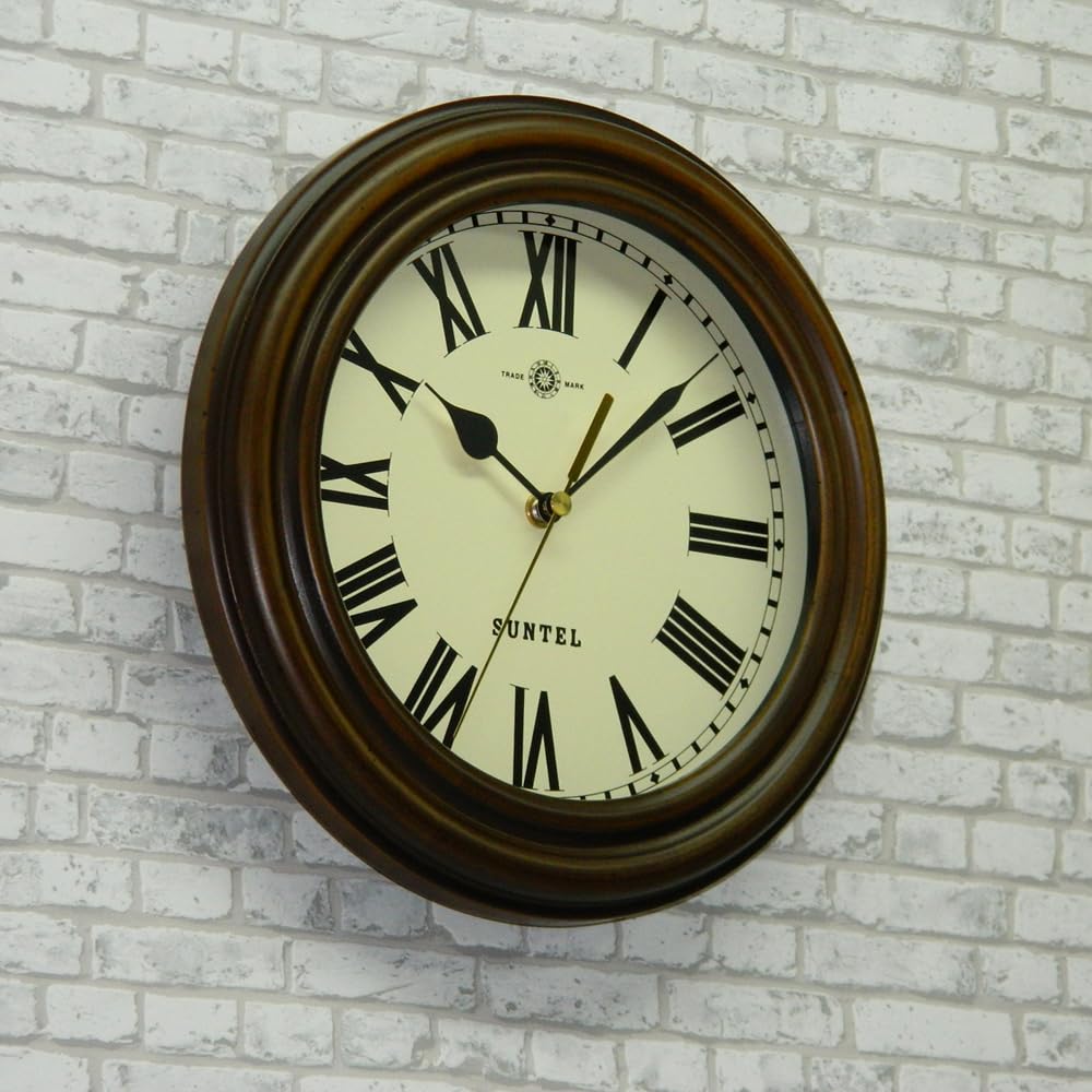 Santell Ретро радиоуправляемые часы, сделанные в Японии (Римские буквы) Античный коричневый DQL729R-AN