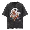 Japanese Anime ONE PIECE Graphic  Cotton Print TShirt Retro Washed Shortsleeved Top for Men Women YK Harajuku Tee