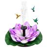 Фонтан Lotus Solar Water Fountain с бесщеточным насосом, плавающий садовый фонтан, искусственные цветы лотоса, украшение пруда