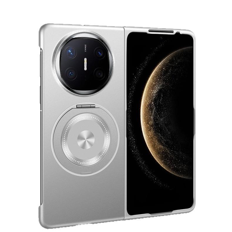 Rotating bracket Metallic paint folding mobile phone case is suitable for Huawei MATE X6 ultra-thin MATE X5 left and right folding