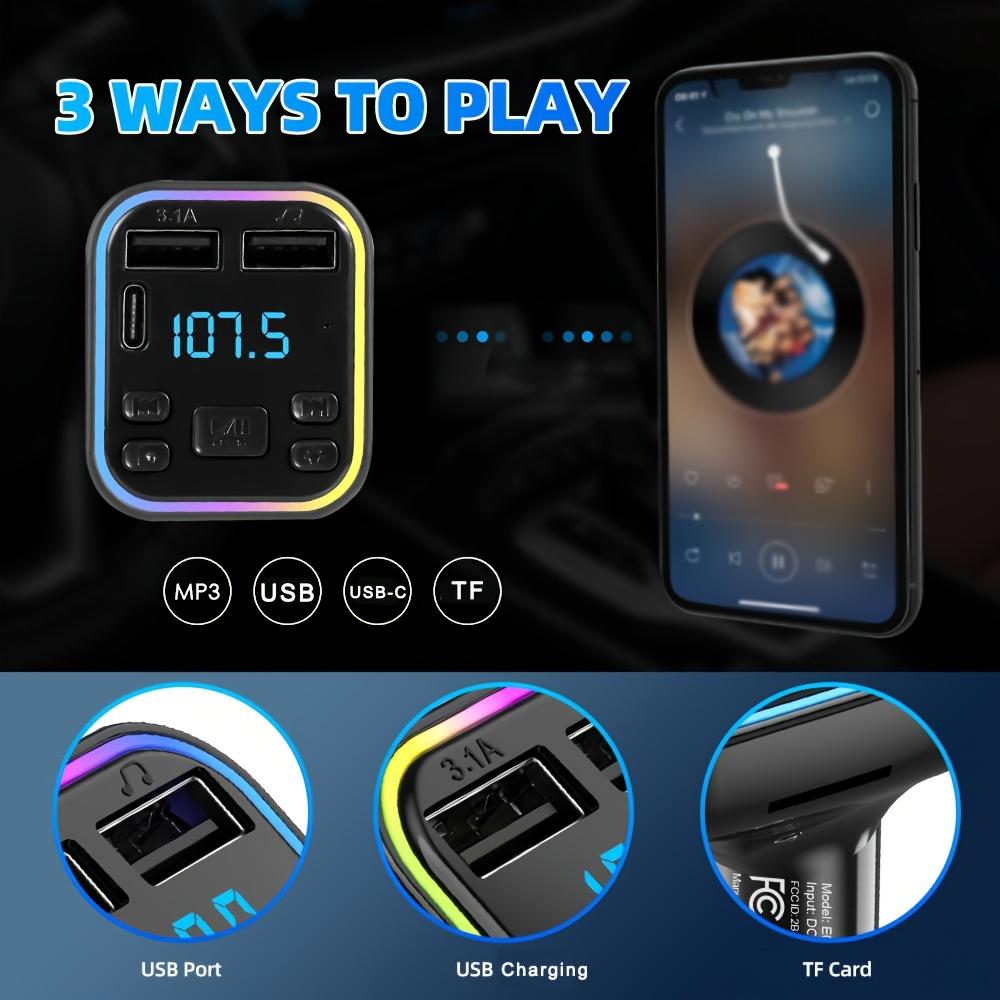 Автомобильный Bluetooth MP3-плеер FM-трансмиттер Handsfree Двойное USB-зарядное устройство Аудиоприемник