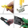 Набор для сети Ethernet LAN Cat5e Cat6 Тестер кабеля RJ45 Набор инструментов для обжима 3 в 1