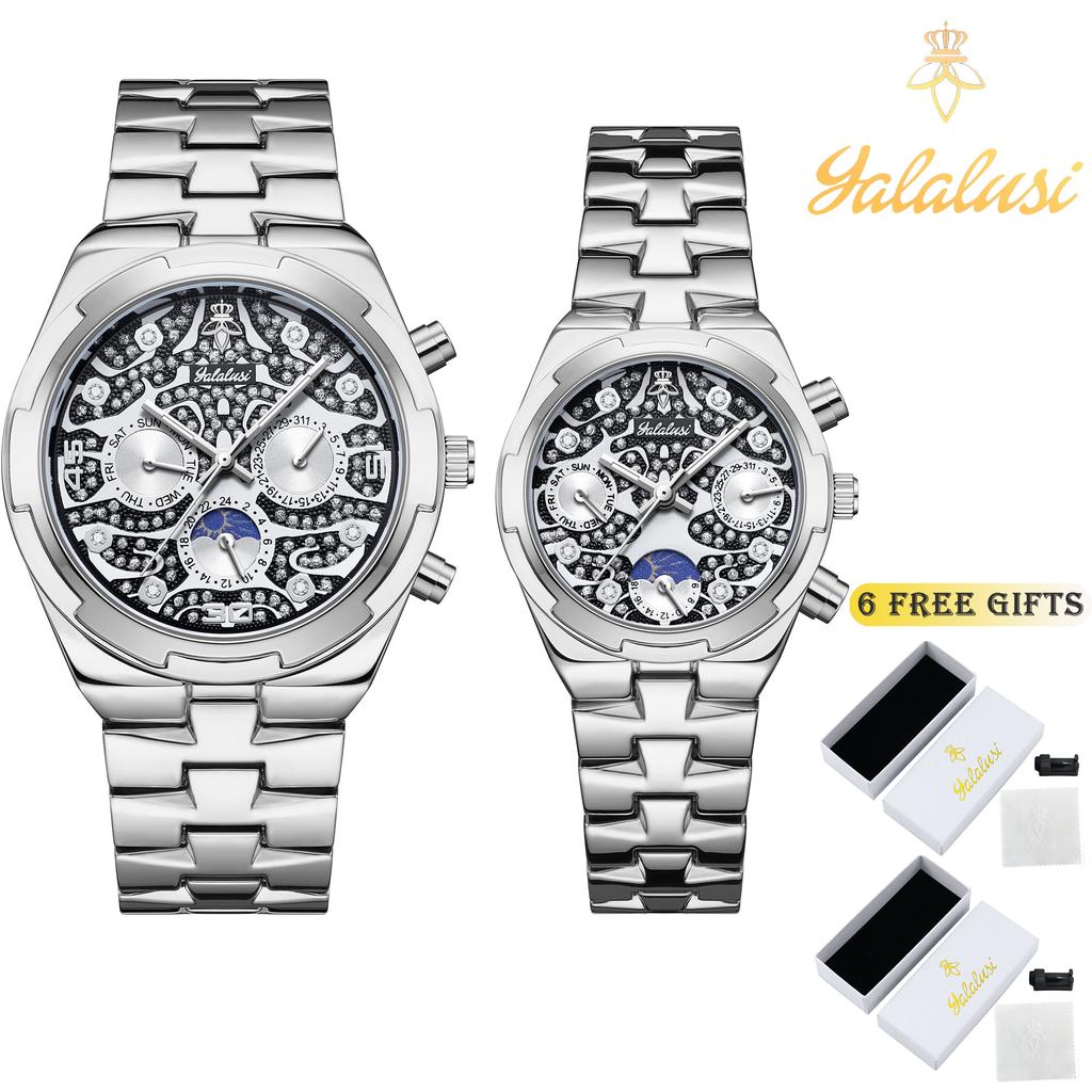 YaLaLuSi Unisex Waterproof Quartz Watches: Luxury Couple Watches Fashionable Bracelet Watches Gift Ideas Reloj Mujer