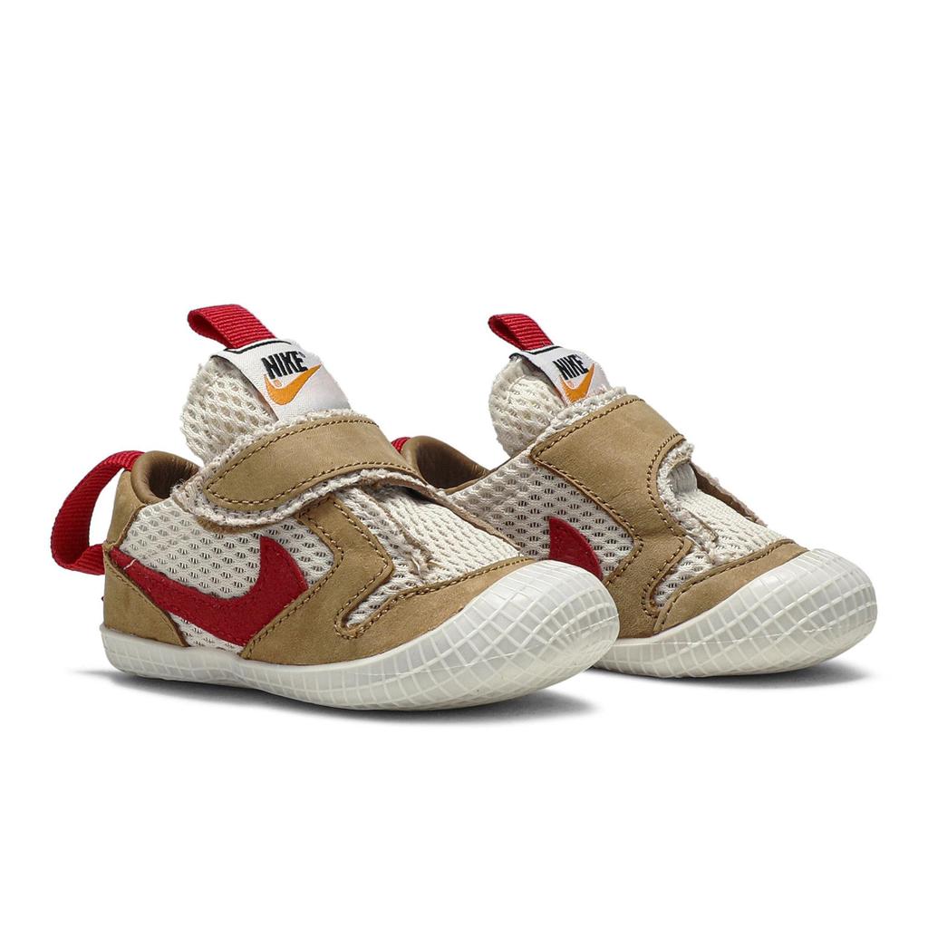 Tom Sachs NikeCraft Mars Yard 2.0 Crib (Unisex) Sport Red / Maple Pre-Walking Shoes Sock Shoes CD6722 100