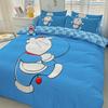 Blue Robotic Cat Bedroom set,Children'sGift Teenagers Adulte Microfibre Double Bed 2/3 pieceDuvet Coverwith Zip Room Decor