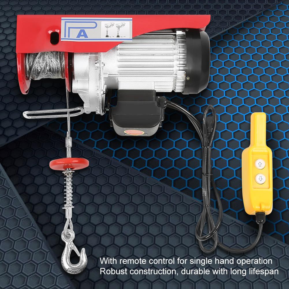 300 600kg Electric Hoist Winch Remote Control Cable Lifting Crane