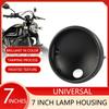 7INCH Motorcycle Headlight Cover For LED Headlight Housing Adjustable Mount Bracket Universal Bucket Shell Lighthouse