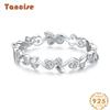 Tancise Classic стерлингового серебра 925 пробы кольцо с цирконом женские ювелирные изделия свадебное обещание вечерние подарок