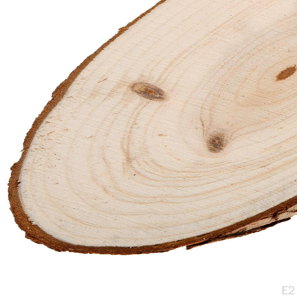Необработанные натуральные овальные деревянные спилы Круги Свадебный декор