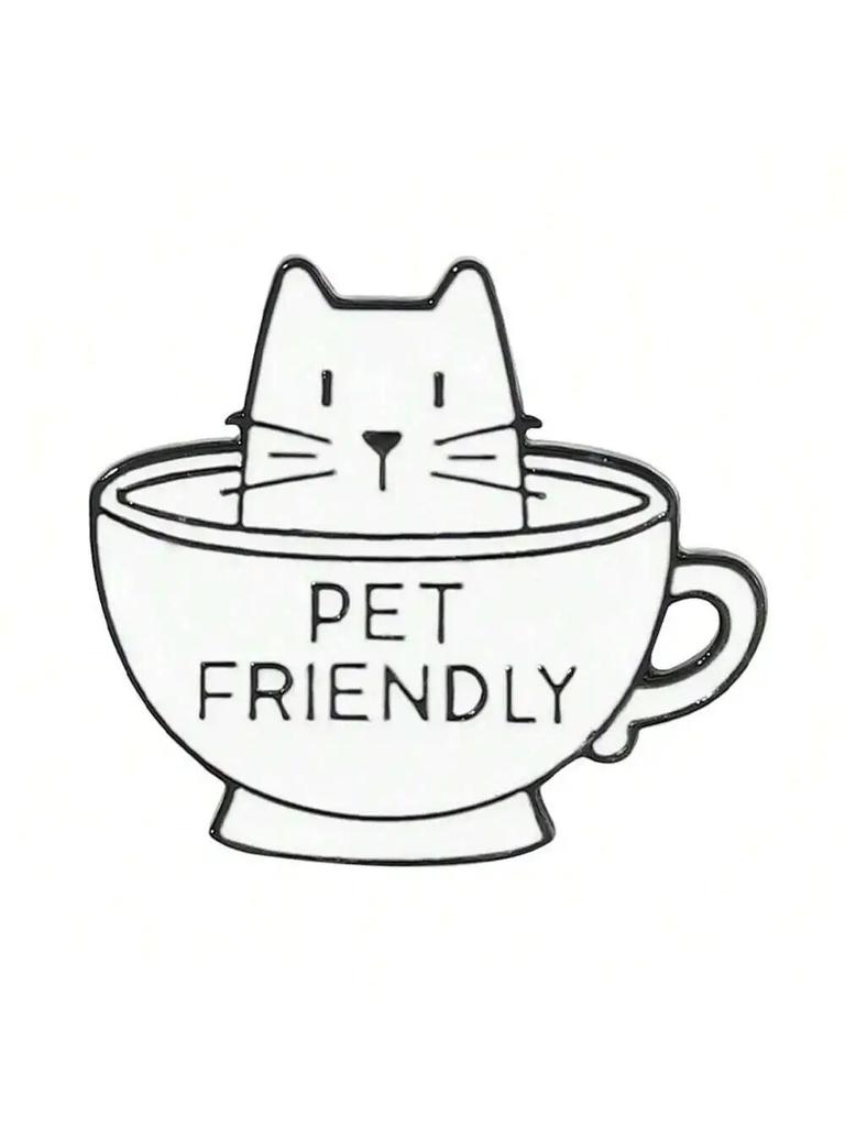 8 шт., детские креативные милые мультяшные броши с изображением кота для чтения и обучения, одинаковая одежда на каждый день, сумки, аксессуары, значки