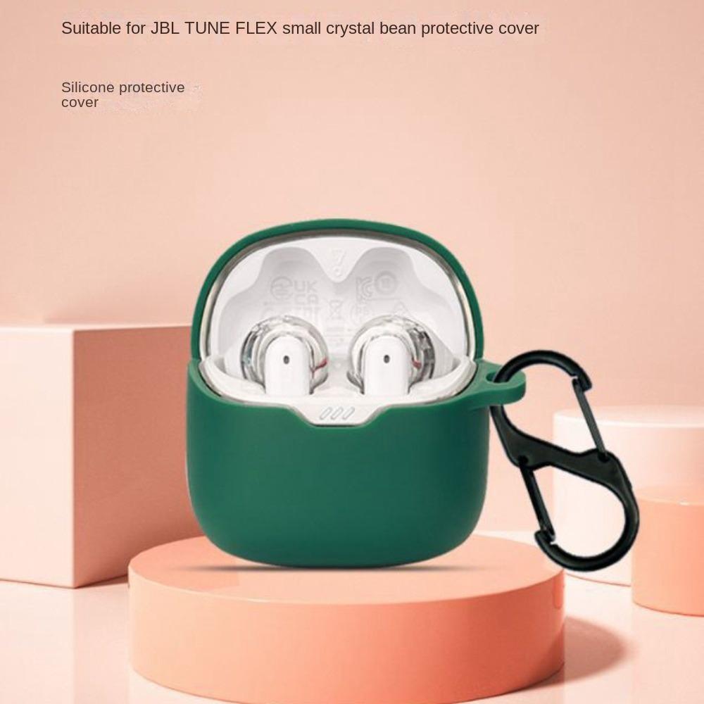 Silicone Earphone Case Soft Earphone Storage Case for JBL TUNE FLEX Home/Travel