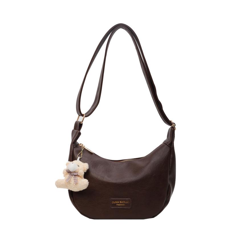 Популярная мода этого годаЖенская сумка-мессенджер из мягкой кожи 2025 весна новая универсальная сумка-пельмень