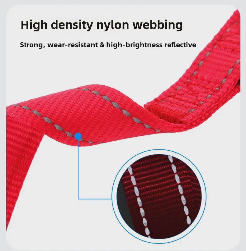 Короткий поводок для дрессировки из нейлона для средних и крупных собак - прочный тяговый трос