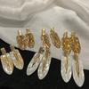 2/3/4/6pcs Acetate Make Up Hair Clips Korean Fashion Gold White Glitter Hair Pin Headwear Girls Women Hair Accessories