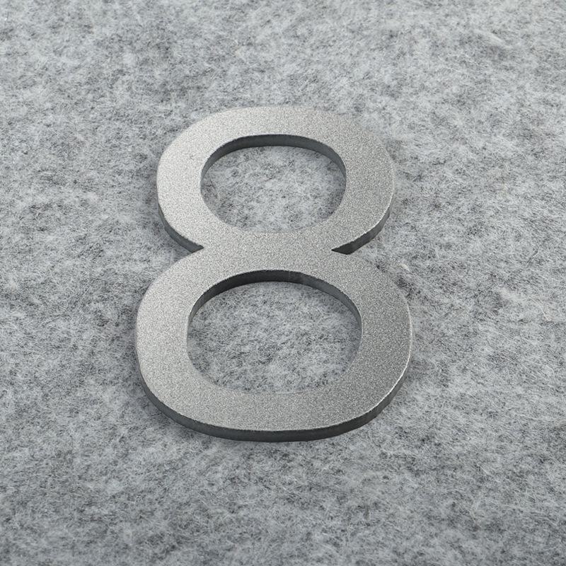 Матовая бронза золото 3D акриловые буквы номер дома настенные наклейки