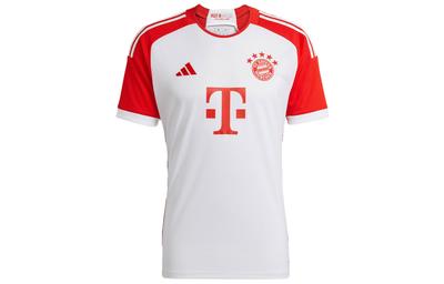 adidas Домашняя форма Баварии Мюнхен с буквенным логотипом Спортивная футболка с коротким рукавом для футбола