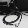 Guitar Patch Cable Electric Instrument Bass Amp Cord 6.35mm Plug Straight To Right Angle Connectors