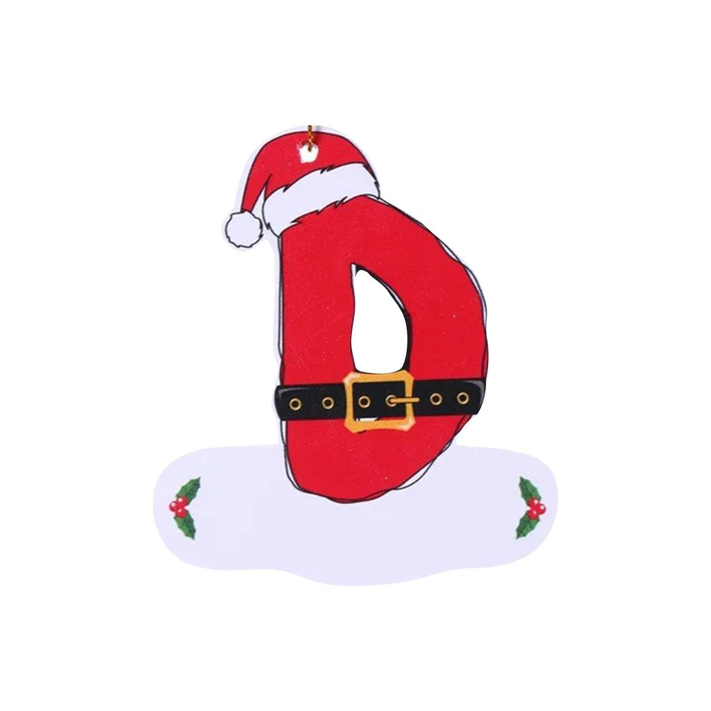 26 букв, украшение на рождественскую елку, рождественская подвеска, сделай сам, подвеска в виде алфавита, атмосферное украшение, буквы на рождественскую елку, 1 шт.