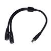 40cm High Conductivity 14AWG DC8.0x2.0mm Power Adapter Cord Splitter Cable Wire 1M/2F for Portable Energy Stations