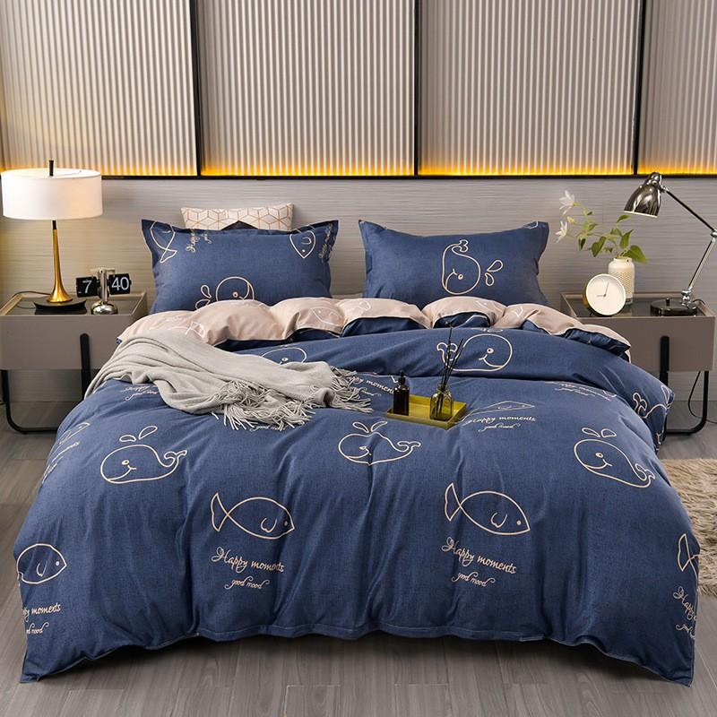 Dorm Bedding Set Soft Aloe Cotton Bed Sheet Plant Multiple Sizes