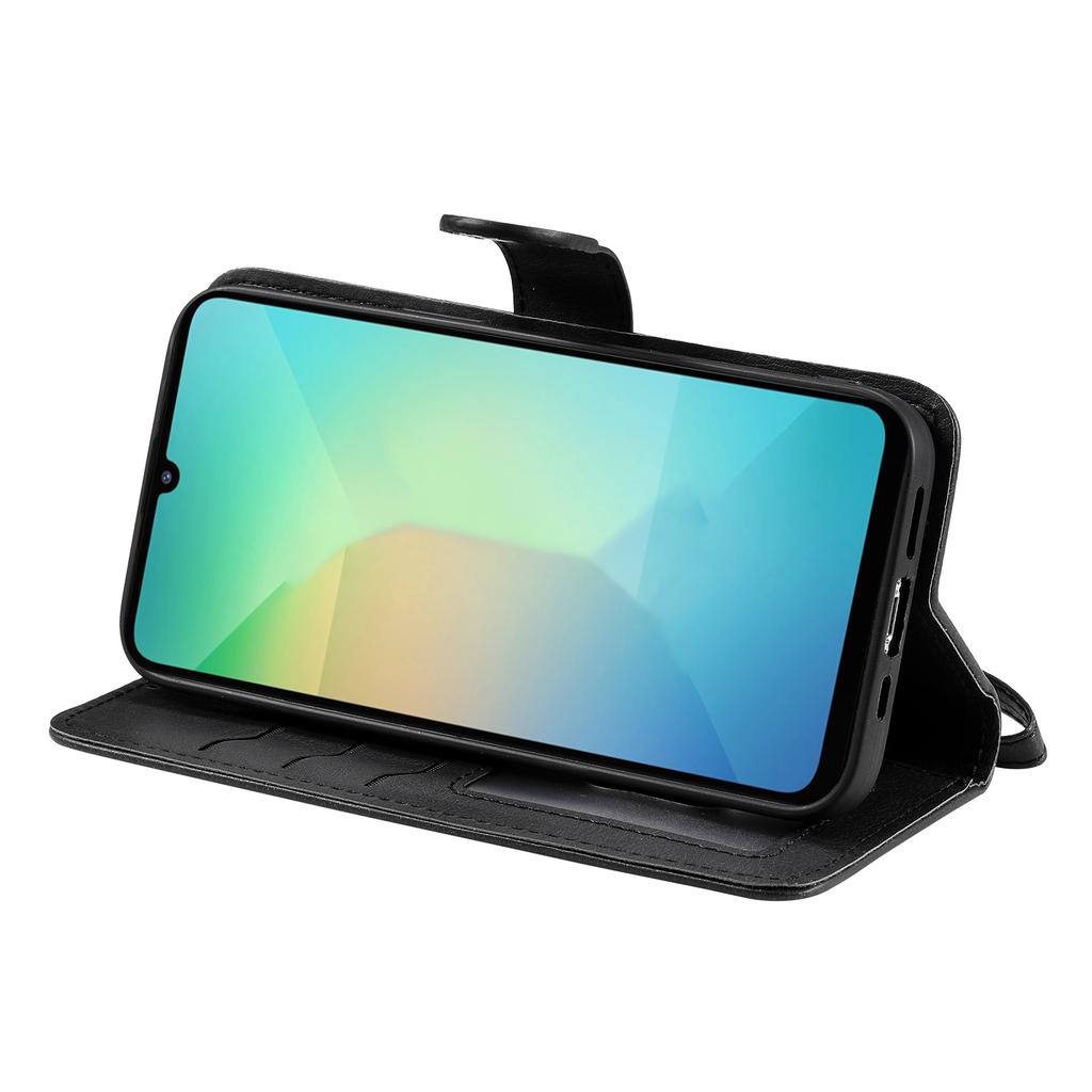 Чехол 2 в 1 для Samsung Galaxy A06 5G/Galaxy A06 4G: съемный кожаный чехол-кошелек на магнитной застежке с ремешком.