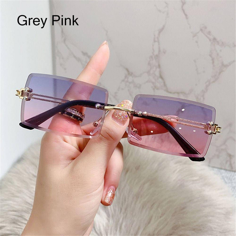 Frame Eyewear Sunglasses for Women Frameless Sunglasses Vintage Sunglasses Rectangle Sunglasses