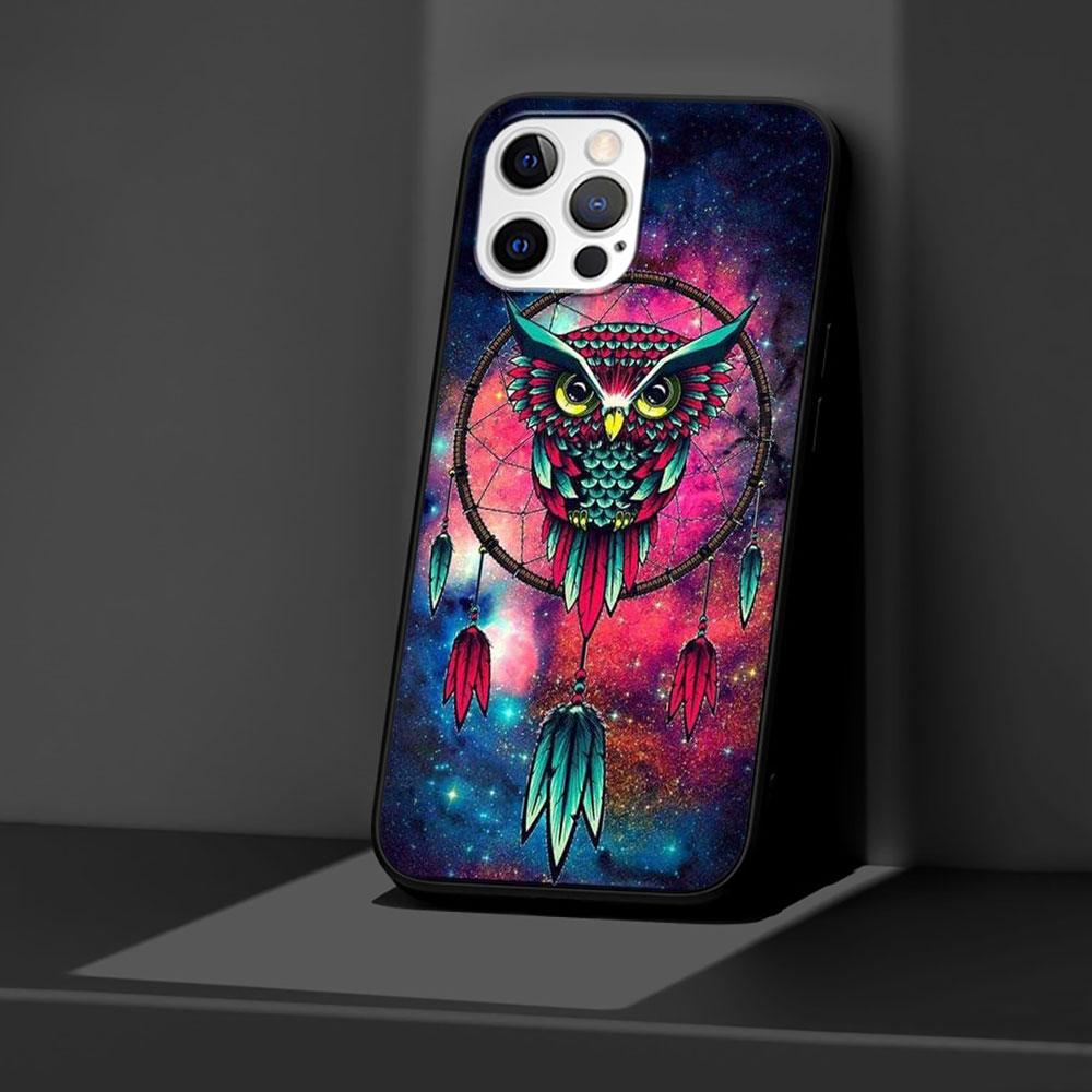 Чехол «Ловец сов» для Apple iPhone 15 13 11 14 Pro Max 12 Mini 7 8 Plus XR X XS силиконовый черный чехол для телефона