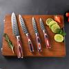 Damascus Steel Kitchen Chef Knives Fruit Cutter Utility Knife Color Wood Handle Cooking Tools