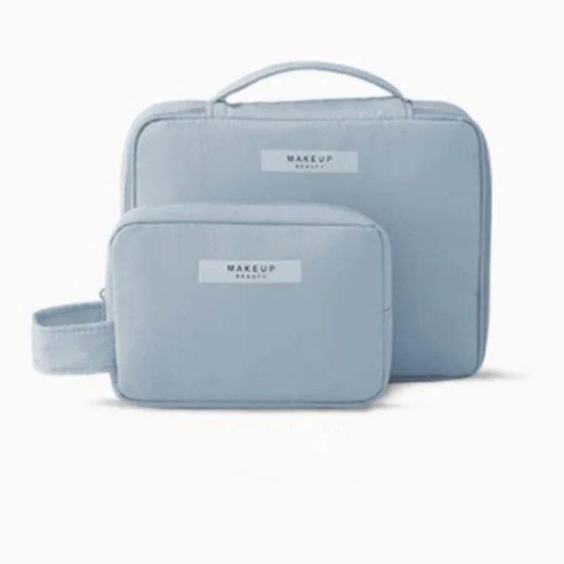 New Ladies Portable High Appearance Index Cosmetic Bag Large-capacity Travel Washing Bag Three-dimensional Makeup Storage Bag