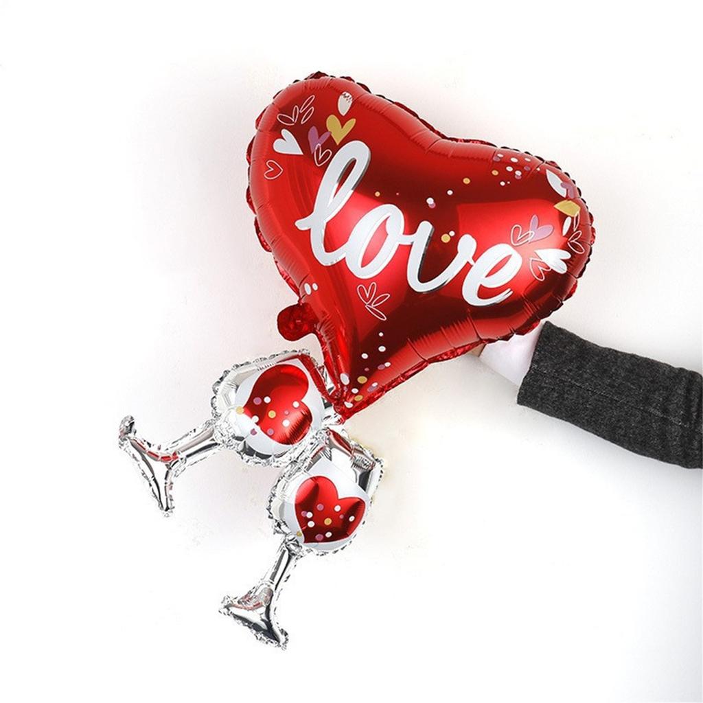 2 шт. Воздушные шары из бокала с любовью на День святого Валентина, день рождения, свадьбу, помолвку, вечеринку, украшение воздушными шарами