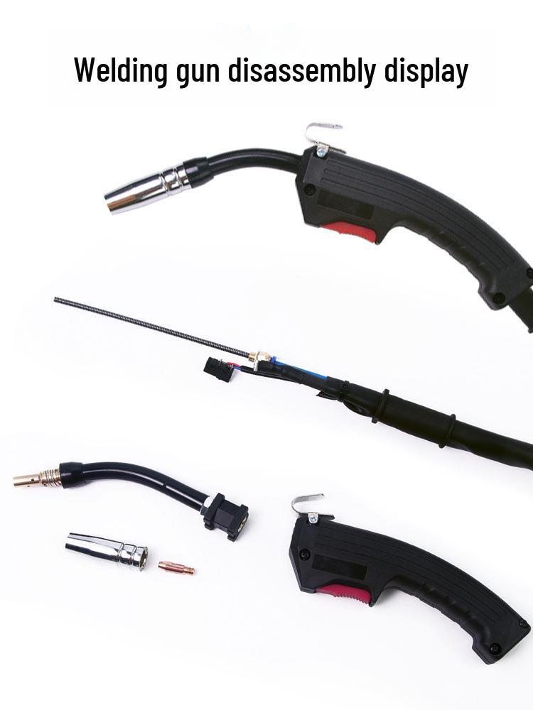 Сварочный пистолет без газа с проволокой 3 м/5 м, порошковая проволока NBC250, быстроразъемное соединение 14AK, совместим с небольшими сварочными аппаратами