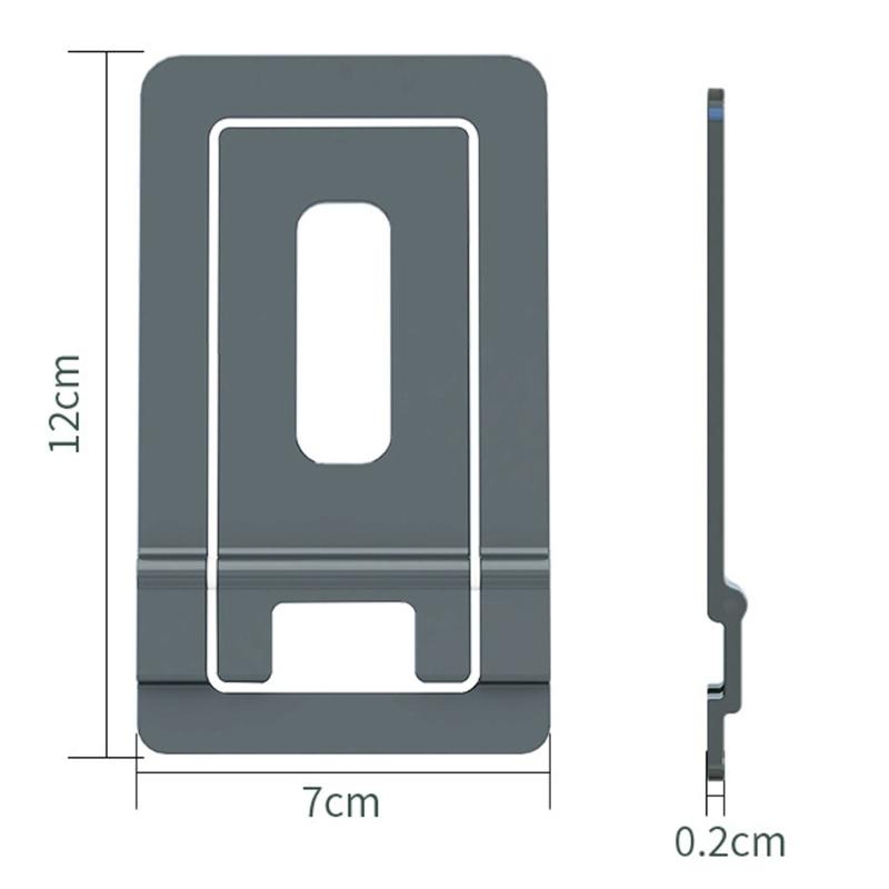 Foldable Metal Phone Holder easy carry  Designs Adjustable Aluminum Stand for Easy Pocket Storage & Hands Frees Viewing