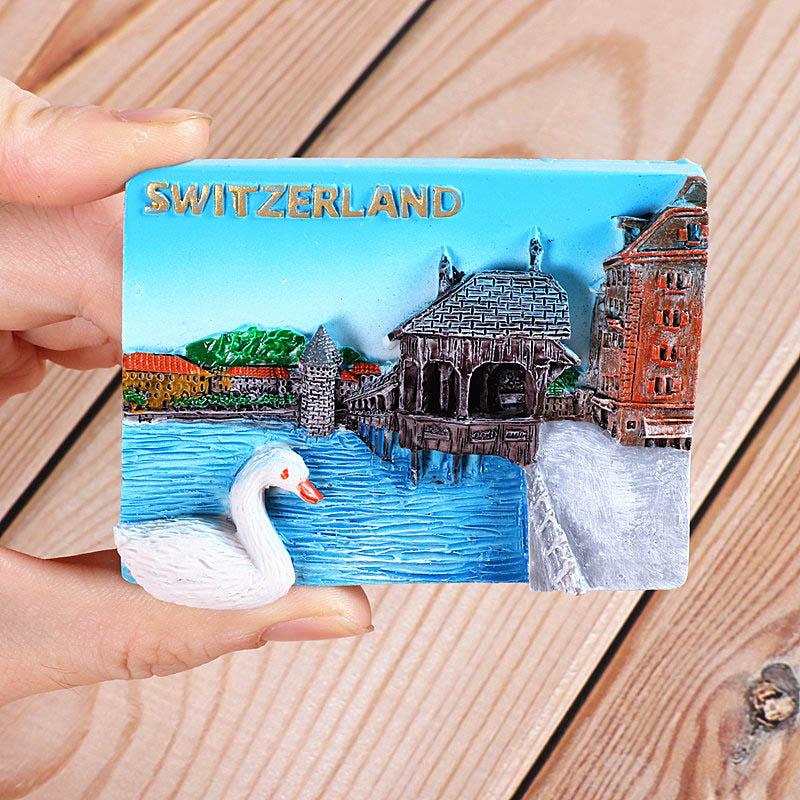 Сувениры для зарубежного туризма Холодильник Италия Швейцария Чили Австрия Вена зарубежный мировой туризм коллекция магнит на холодильник подарок