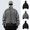 Men's Hooded Pullover With Balaclava Hoodie With Zip Double Hood Masked Windproof Warm Jacket Sweatshirt Leisure Sweatshirt