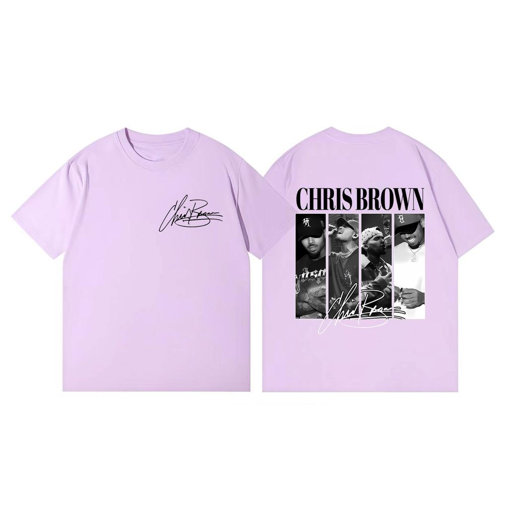 Chris Brown Eclipse Tour 2026 Tshirts Unisex Women Hip Hop Vintage Short Sleeve T Shirts Summer Fashion Casual Oversized Tshirt