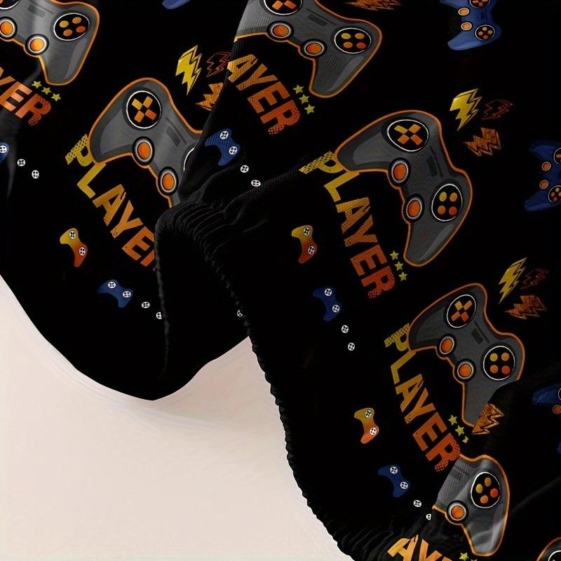 Матрас с рисунком геймпада, трехкомпонентный, цифровая печать, украшение для спальни, комнаты, школьного общежития, постельные принадлежности