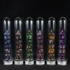 Mixed Color Glitter Dice 7pcs DND Polyhedral Dice with Tube for DNDGame Table Board Roll Playing Games Accessories