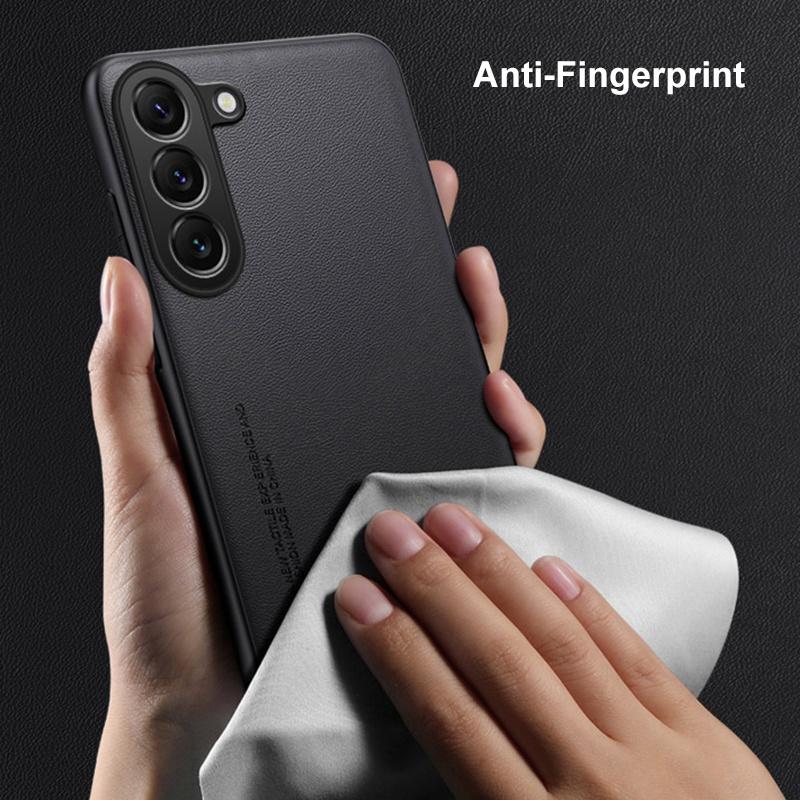 Роскошный чехол из искусственной кожи для Samsung Galaxy S23 Plus S23 Ultra S23 FE 5G, задняя крышка, матовый силиконовый защитный чехол для телефона, коке