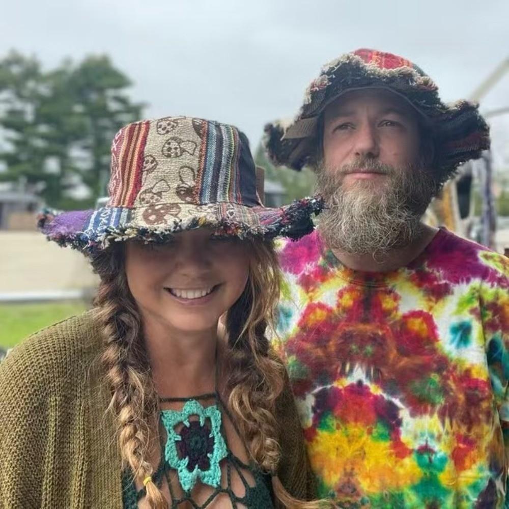 Шляпы-федоры в стиле пэчворк со скрытым карманом-грибом в стиле хиппи, креативные шляпы с карманами