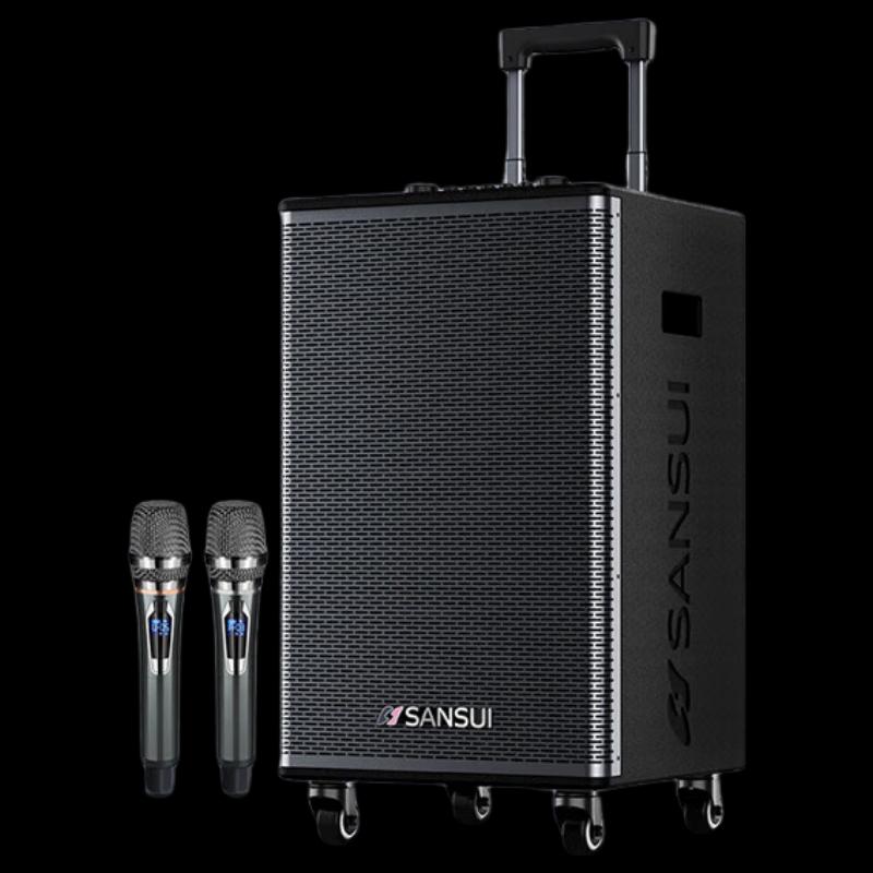 SANSUI E10pro Outdoor Portable Trolley Speaker