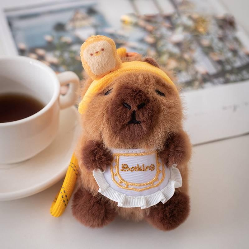 Capybara Plush Toy Keychain Creative Adorable Pendant Collectors Gifts Dolls