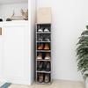 VidaXL Shoe Cabinet Concrete Grey 27.5x27x102cm Engineered Wood 808493