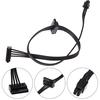 1Pc 45Cm Mini 4 Pin To 2 Sata Ssd Power Supply Cable For M410 M610 M415