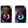 Тяжелый сабвуфер X2 Цветной световой эффект RGB динамик Компьютер Стерео Мультимедиа Usb Тяжелый сабвуфер